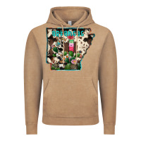 Vintage Coffee arkansas map Vintage Hoodie - RacoonDesign