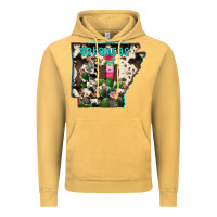 Vintage Mustard arkansas map Vintage Hoodie - RacoonDesign