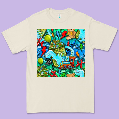Boy Child Coffee Cup And Teddy Bear With Thunderbolts And Camouflage S Premium Tee Designed By Bundleandbundleshop