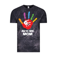 Cloud Black LIL Autism Mom Vintage Tee - CowhideDigitalArt