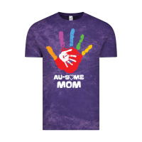 Cloud Purple LIL Autism Mom Vintage Tee - CowhideDigitalArt