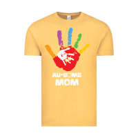 Vintage Mustard LIL Autism Mom Vintage Tee - CowhideDigitalArt