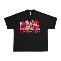 Black Love Valentines Day Gnome Urban Heavy Tee - CowhideDigitalArt