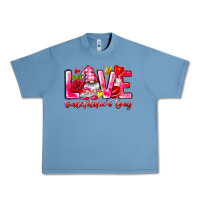 Pebble Blue Love Valentines Day Gnome Urban Heavy Tee - CowhideDigitalArt