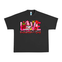 Pigment Black Love Valentines Day Gnome Urban Heavy Tee - CowhideDigitalArt