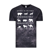 Cloud Black Animals Of The World Vintage Tee - Bettercallsaul
