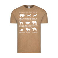 Vintage Coffee Animals Of The World Vintage Tee - Bettercallsaul