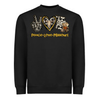 Black Peace Love Missouri Heavyweight Sweatshirt - Jasminsmagicworld