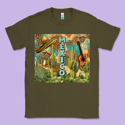 Mexico Classic Tee Designed By Fadigitalartstudio