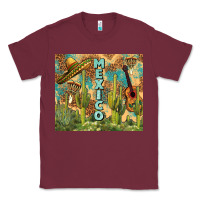 Burgundy Mexico Classic Tee - FaDigitalArtStudio