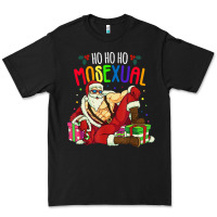 Black mens ho ho ho mosexual Premium Tee - DesigneFamous