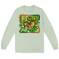 Matcha lucky st patricks day hearts Long Sleeve Tee - LillyAllenDesigns