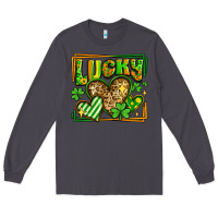 Smoke lucky st patricks day hearts Long Sleeve Tee - LillyAllenDesigns