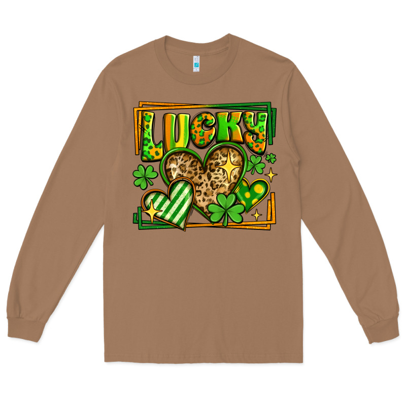 Lucky St Patricks Day Hearts Long Sleeve Tee by LillyAllenDesigns | Teevron