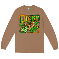 Toasted Coconut lucky st patricks day hearts Long Sleeve Tee - LillyAllenDesigns