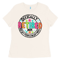 Bone Officially Retired 2025 not my problem anymore Ladies Tee - CowhideDigitalArt