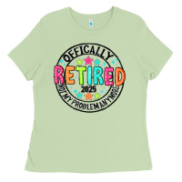 Matcha Officially Retired 2025 not my problem anymore Ladies Tee - CowhideDigitalArt