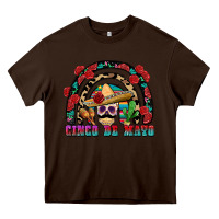 Chocolate Brown Cinco de mayo rainbow Heavy Core Tee - FaDigitalArtStudio