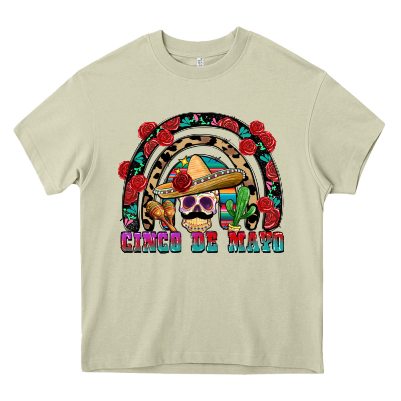 Cinco De Mayo Rainbow Heavy Core Tee by FaDigitalArtStudio | Teevron