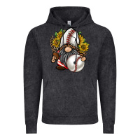 Vintage Black baseball gnome Vintage Hoodie - RacoonDesign