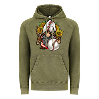 Vintage Olive baseball gnome Vintage Hoodie - RacoonDesign