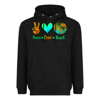 Black peace love beach Heavyweight Hoodie - Jasminsmagicworld
