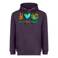 Plum peace love beach Heavyweight Hoodie - Jasminsmagicworld