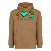 Toasted Coconut peace love beach Heavyweight Hoodie - Jasminsmagicworld