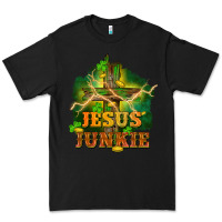 Black Jesus junkie St. Patricks Day Premium Tee - FaDigitalArtStudio
