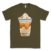 Army Green iced caramel frappuccino coffee Classic Tee - BarkalooDesign