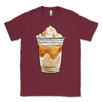 Burgundy iced caramel frappuccino coffee Classic Tee - BarkalooDesign
