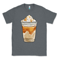 Charcoal Heather iced caramel frappuccino coffee Classic Tee - BarkalooDesign