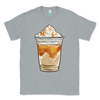 Heather Grey iced caramel frappuccino coffee Classic Tee - BarkalooDesign