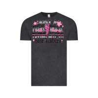 Vintage Black Just a Mama Out Here Trying Not To Raise Assholes Vintage Tee - CowhideDigitalArt