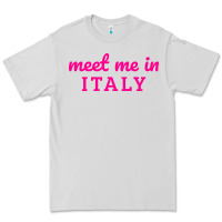 Dove Grey meet me in italy Premium Tee - DesigneFamous