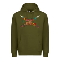 Army Green wild one with gemstone and sunflower Premium Hoodie - Artiststas