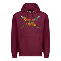 Burgundy wild one with gemstone and sunflower Premium Hoodie - Artiststas