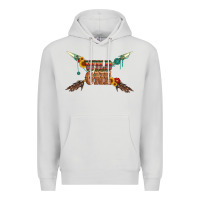 Dove Grey wild one with gemstone and sunflower Premium Hoodie - Artiststas