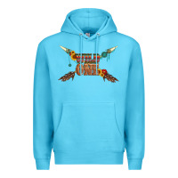 Ocean Blue wild one with gemstone and sunflower Premium Hoodie - Artiststas