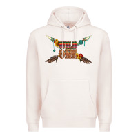 Pale Pink wild one with gemstone and sunflower Premium Hoodie - Artiststas