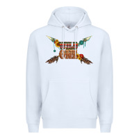 White wild one with gemstone and sunflower Premium Hoodie - Artiststas