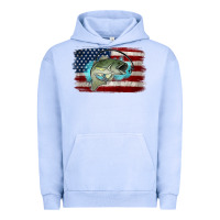Pigment Grape Ice American Flag Fish Urban Hoodie - Jasminsmagicworld