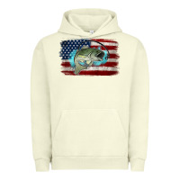 Pigment Pistachio American Flag Fish Urban Hoodie - Jasminsmagicworld