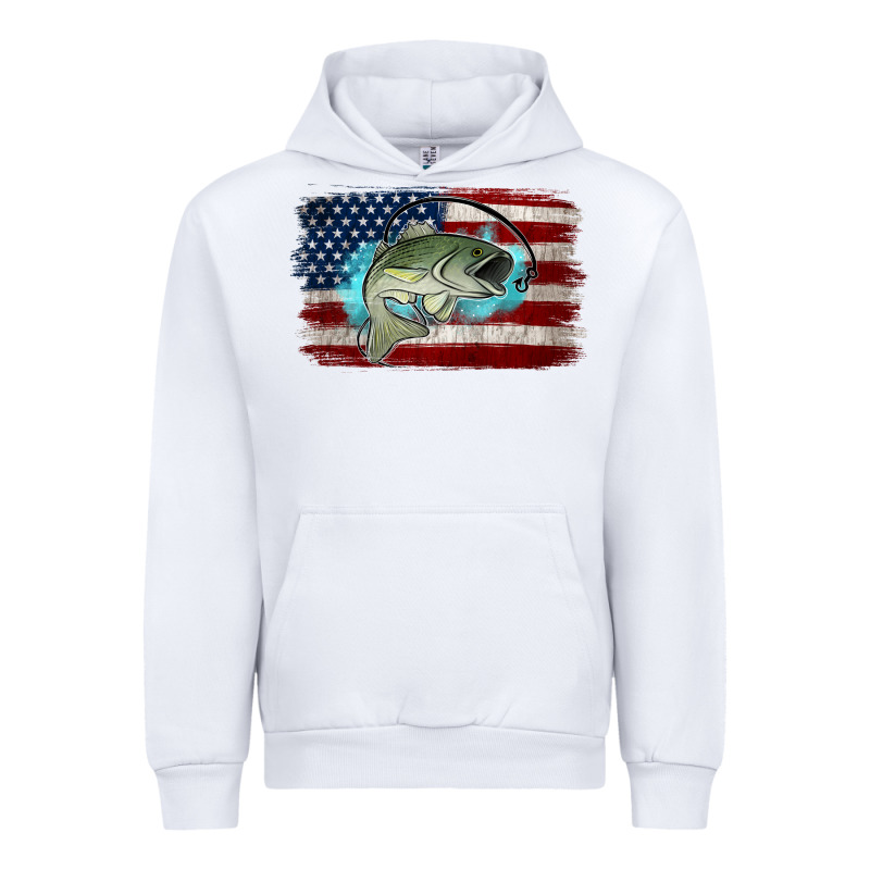 American Flag Fish Urban Hoodie by Jasminsmagicworld | Teevron
