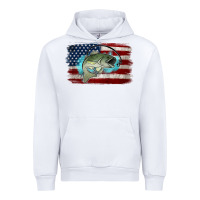 White American Flag Fish Urban Hoodie - Jasminsmagicworld