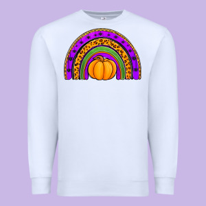 Halloween Rainbow Premium Sweatshirt Designed By Jasminsmagicworld