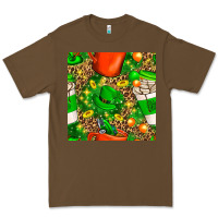 Cacao coffee cups st. patrick's day with leopard seamless pattern bbs Premium Tee - BundleAndBundleShop
