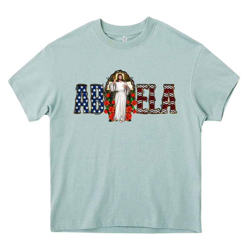 Abuela Jesus Christ Heavy Core Tee by Jasminsmagicworld | Teevron