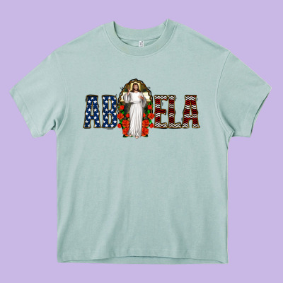 Abuela Jesus Christ Heavy Core Tee Designed By Jasminsmagicworld
