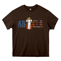 Chocolate Brown abuela jesus christ Heavy Core Tee - Jasminsmagicworld